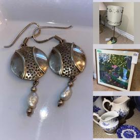 MaxSold Auction: This online auction features Royal Doultons, China set, cottage ware, Vintage cut glass, roll top desk, washstand, wicker sewing stand, home decor, Oil on canvas painting, mountain bike and much more!